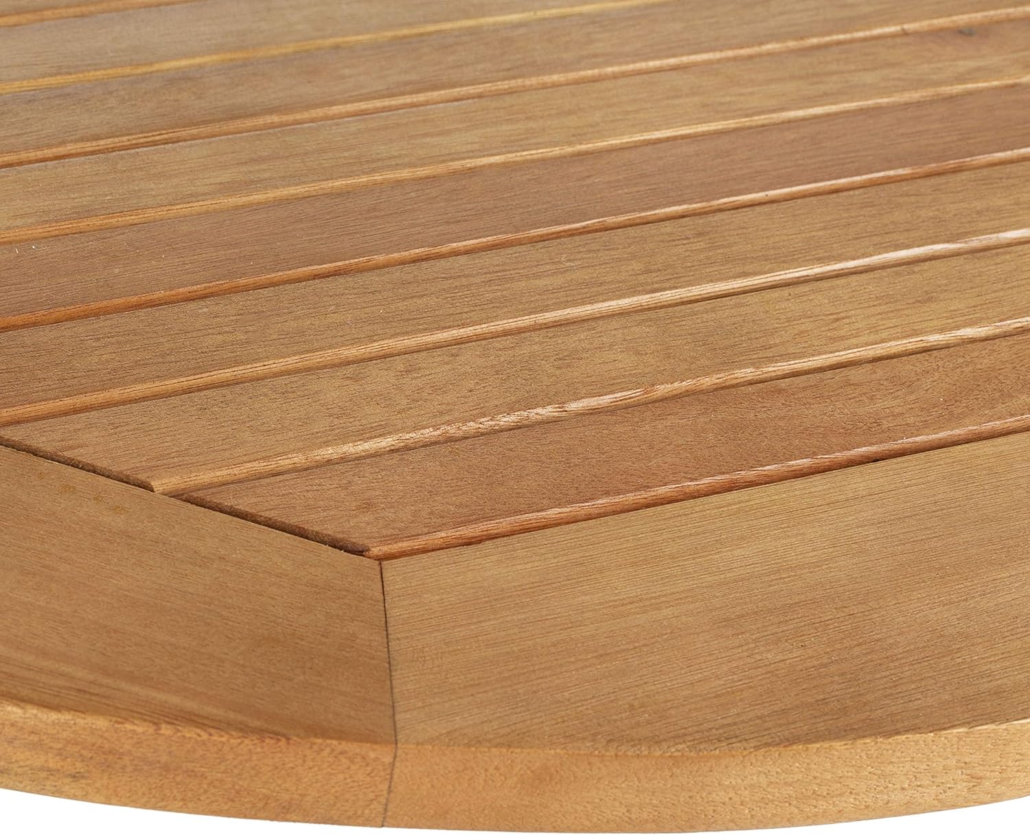 Safavieh PAT7045A Outdoor Collection Owens Natural teak wood Balcony Hanging Half Table